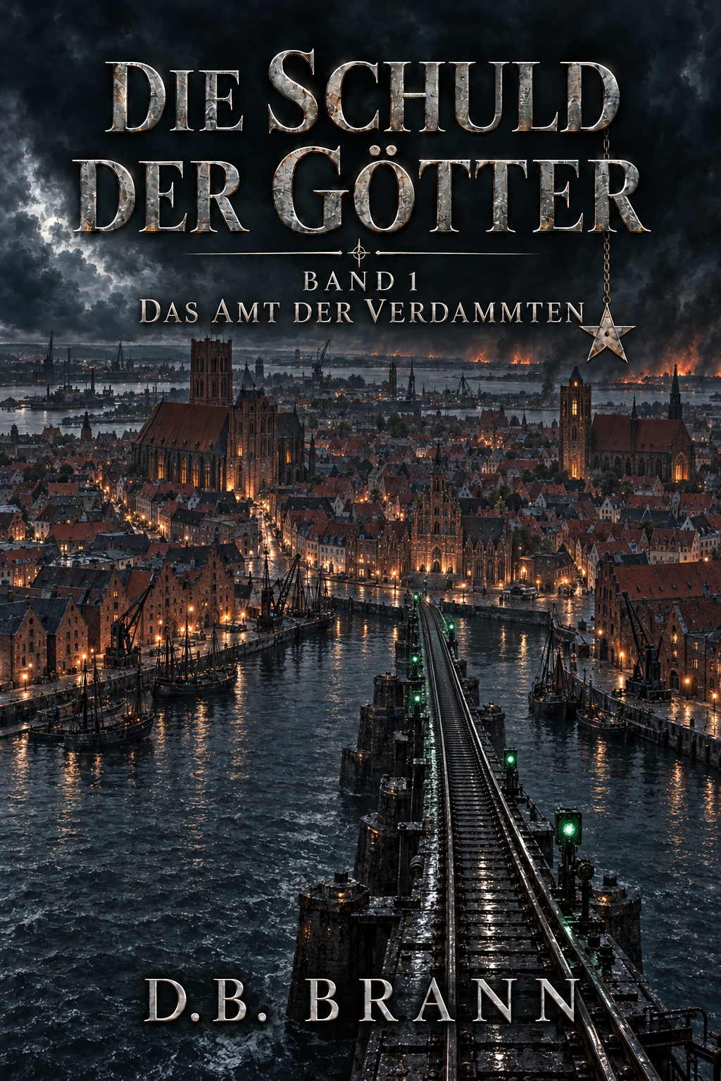 Buchcover: Die Schuld der Götter, Band 1 – Das Amt der Verdammten von D. B. Brann